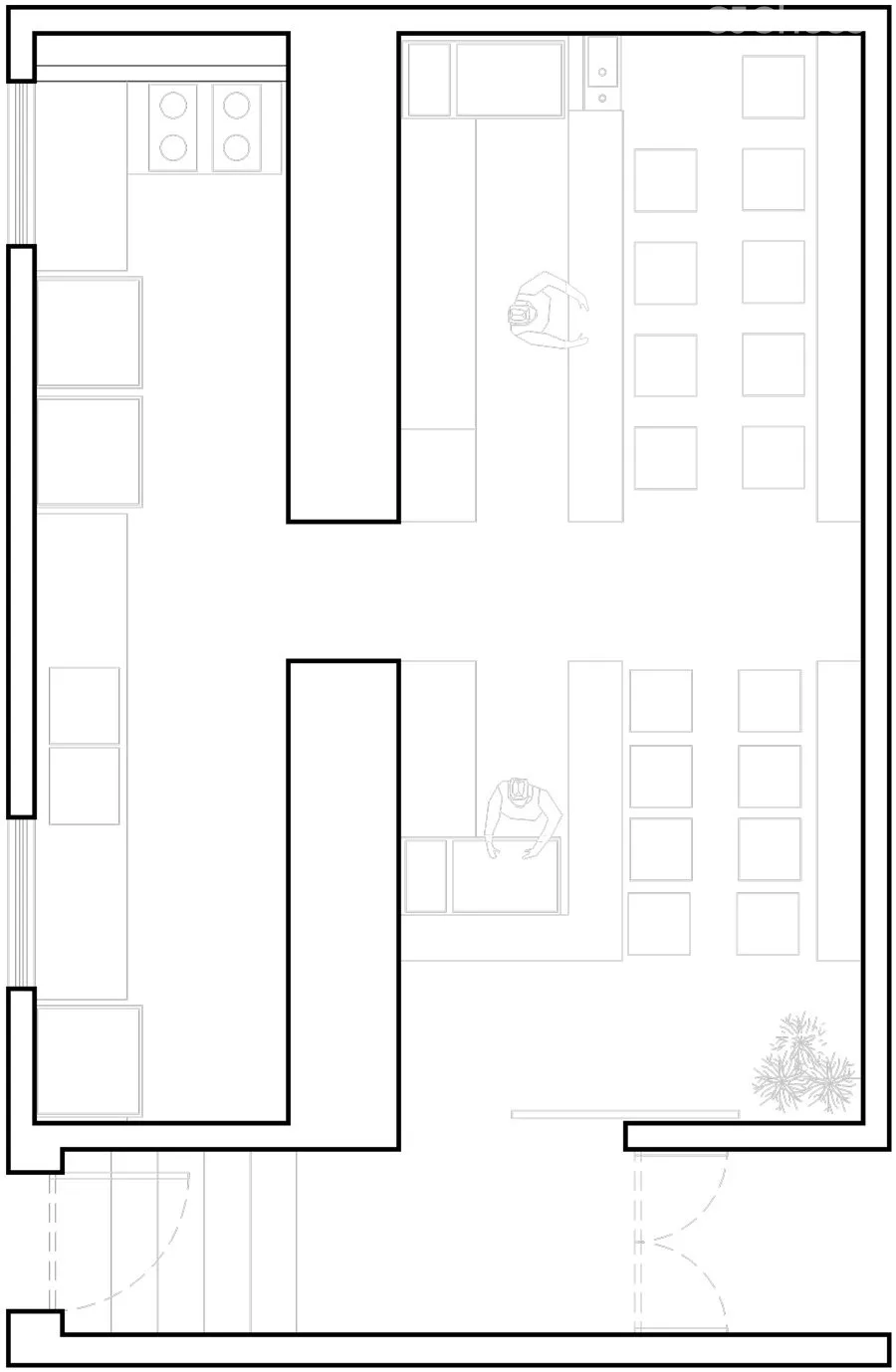 dosastudiotaac墨西哥一家46㎡小吃店