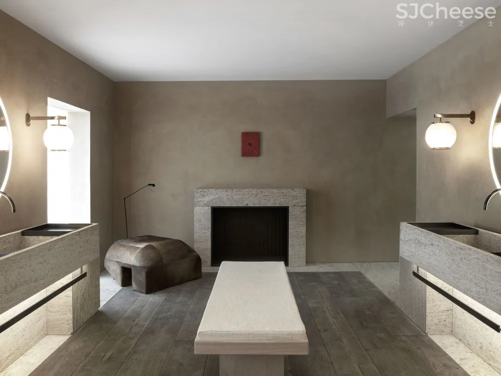 Nicolas Schuybroek Architects：古董与原始结合 浴室沙龙 首-时刻设计网