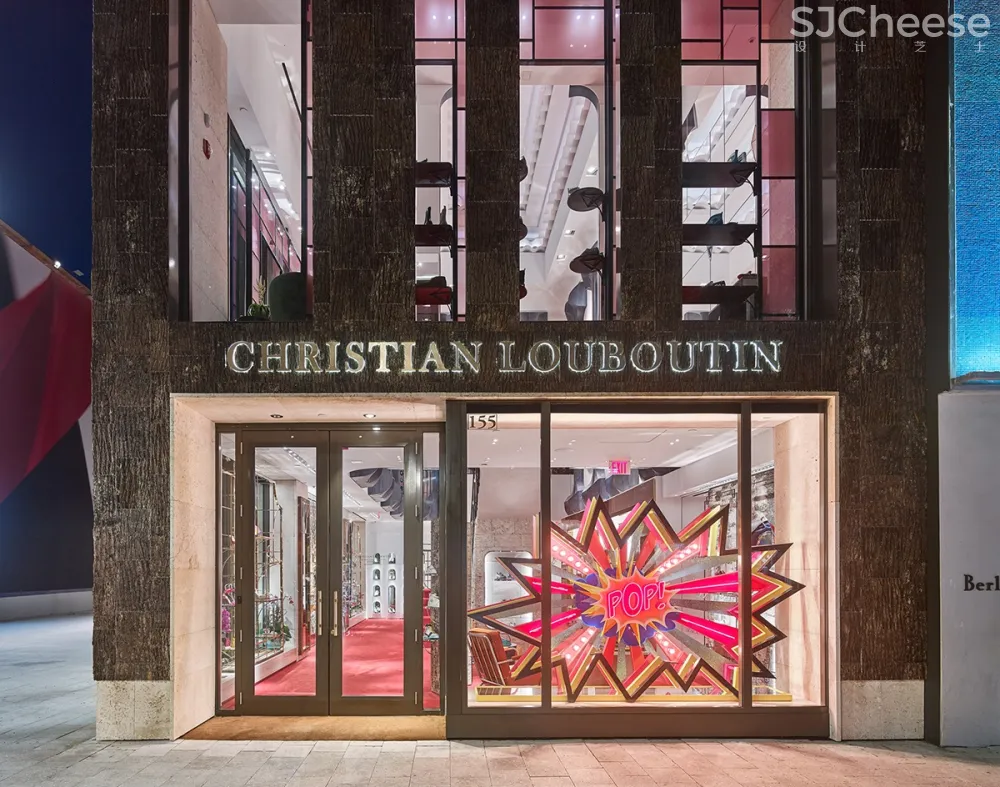 212box作品 | 树皮覆盖的Christian Louboutin精品店,与自然美感产生共鸣-时刻设计网