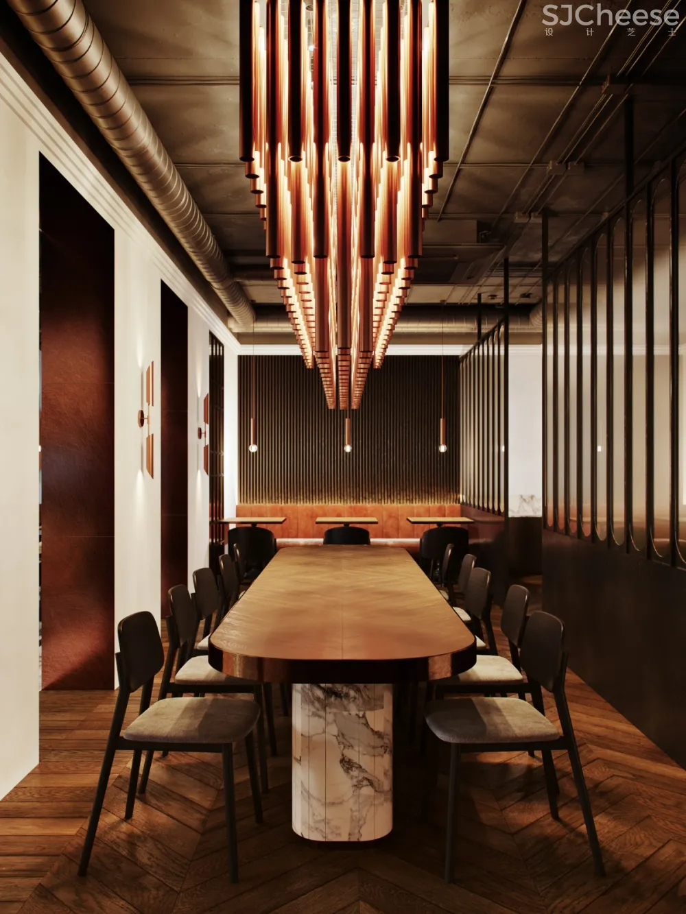GLØRIA 莫斯科200m²时尚咖啡厅 | ATO Studio 首-时刻设计网