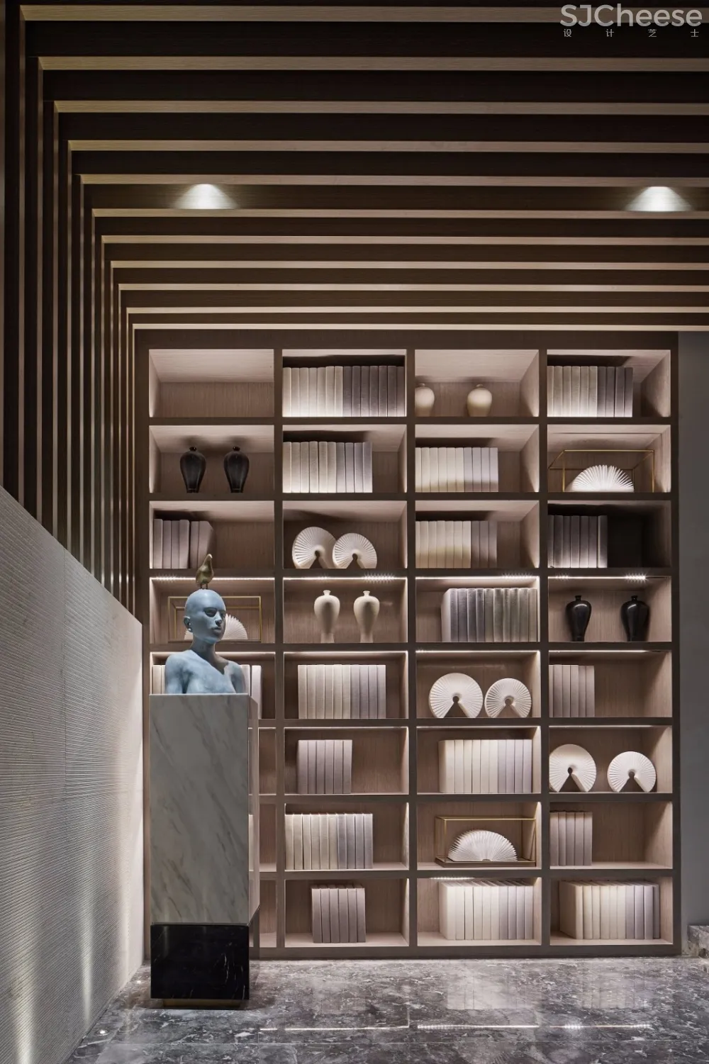 1062㎡万科最美书香气售楼中心设计丨人文与空间的完美融合-时刻设计网
