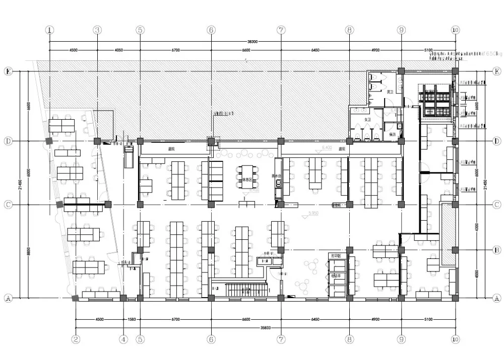 米域·丰再联合办公空间改造设计/予舍予筑-时刻设计网