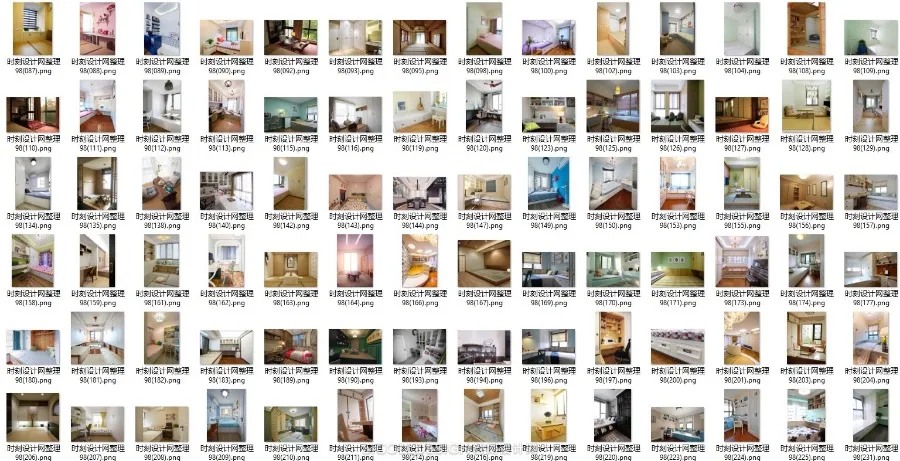 家装15大细分空间丨3162张高清实景照片丨书房+客厅+厨房+卧室等等丨5.2G