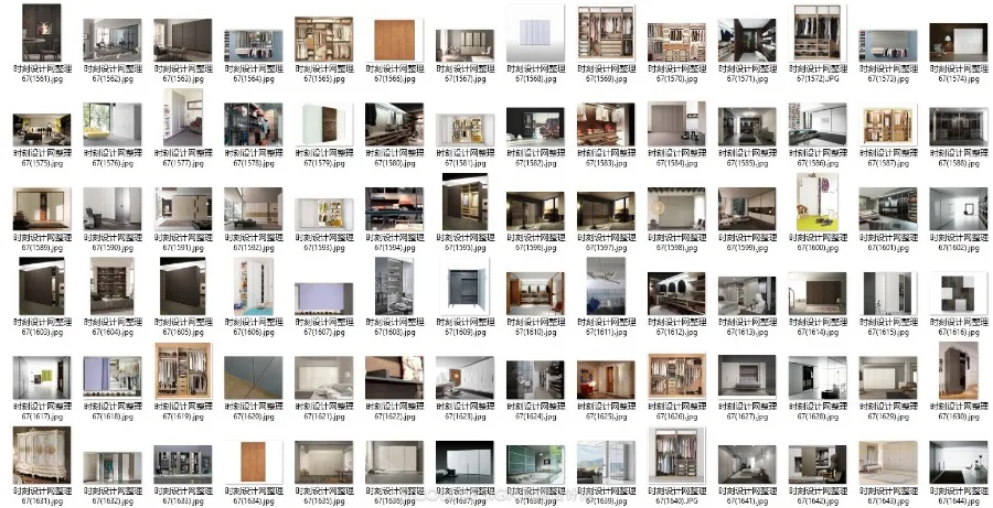 家装15大细分空间丨3162张高清实景照片丨书房+客厅+厨房+卧室等等丨5.2G