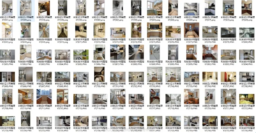 家装15大细分空间丨3162张高清实景照片丨书房+客厅+厨房+卧室等等丨5.2G