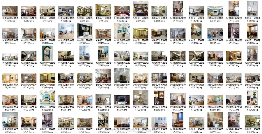 家装15大细分空间丨3162张高清实景照片丨书房+客厅+厨房+卧室等等丨5.2G