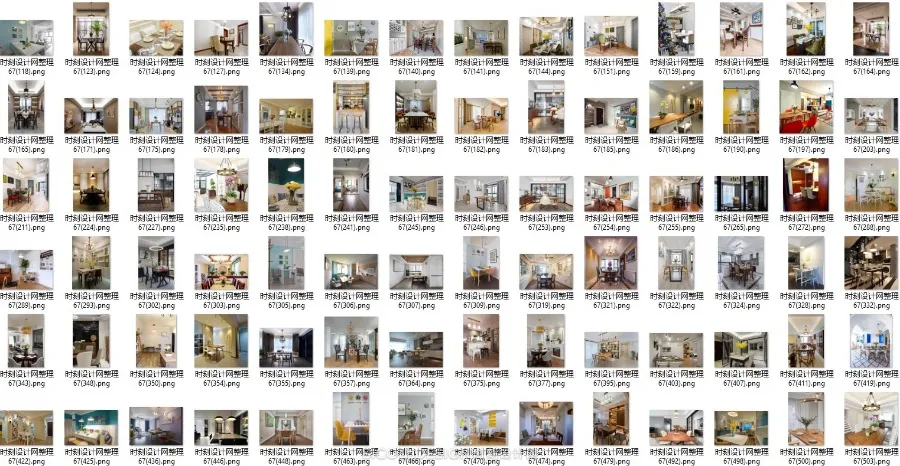 家装15大细分空间丨3162张高清实景照片丨书房+客厅+厨房+卧室等等丨5.2G