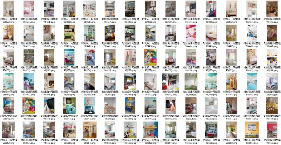 家装15大细分空间丨3162张高清实景照片丨书房+客厅+厨房+卧室等等丨5.2G