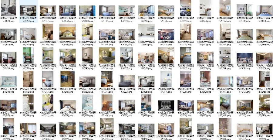 家装15大细分空间丨3162张高清实景照片丨书房+客厅+厨房+卧室等等丨5.2G