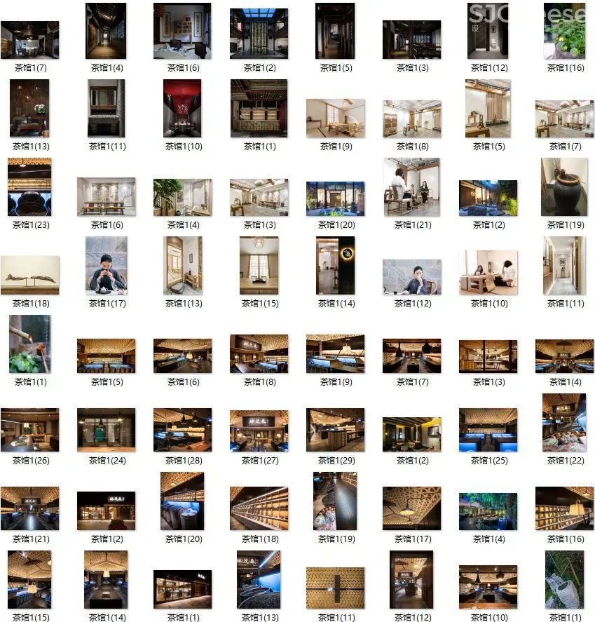 茶馆空间 – 案例作品集丨68套案例1097张效果图丨JPG高清丨1.61G-时刻设计网
