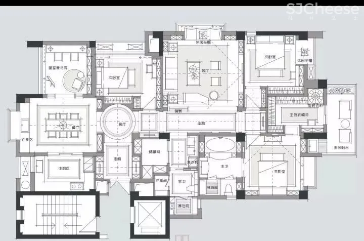 2500套室内家装CAD平面户型优化分析+方案解析教程-时刻设计网