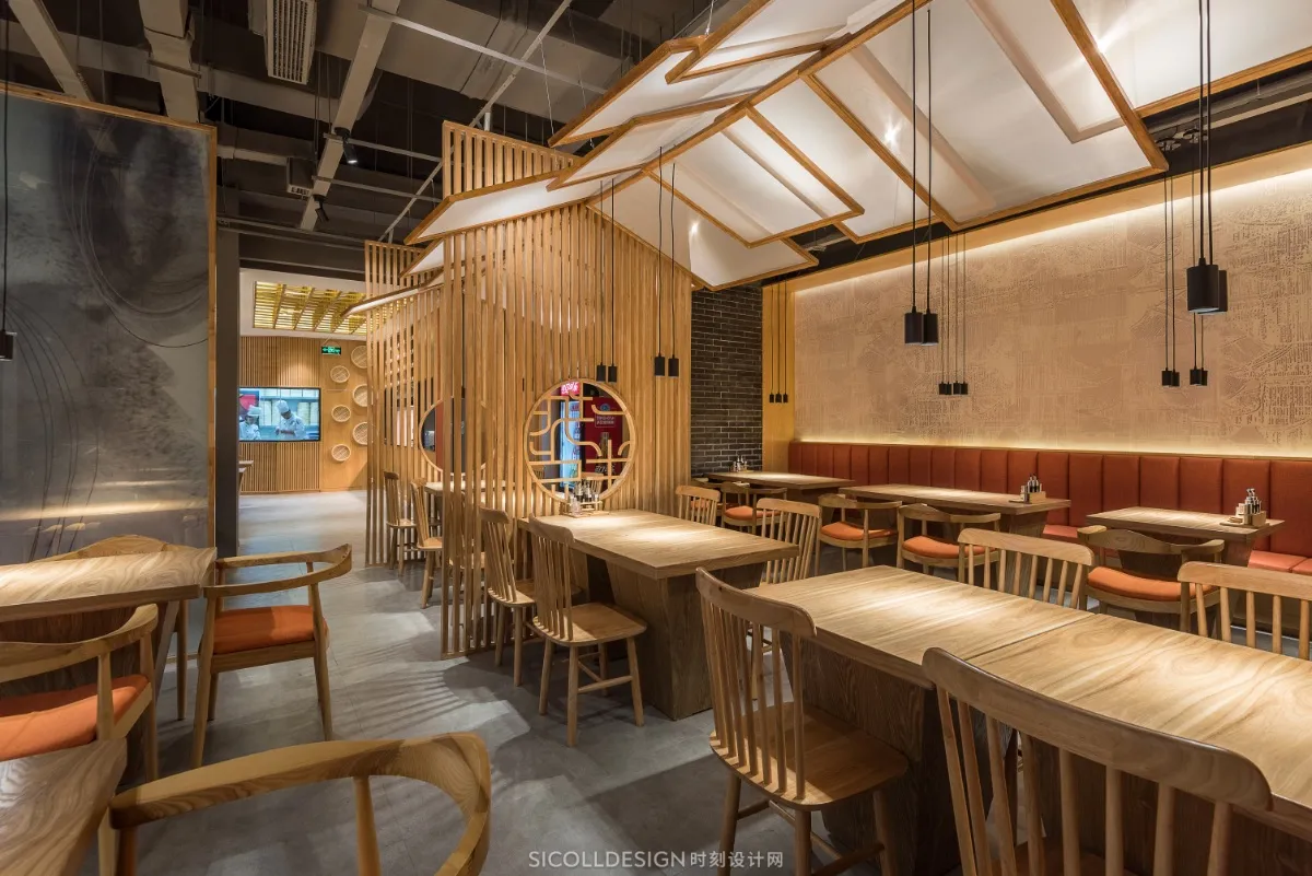 巢羽设计丨苏州Ufun “一城半点”餐饮空间丨设计方案+效果图+SU草图模型+CAD施工图+官方摄影丨514M