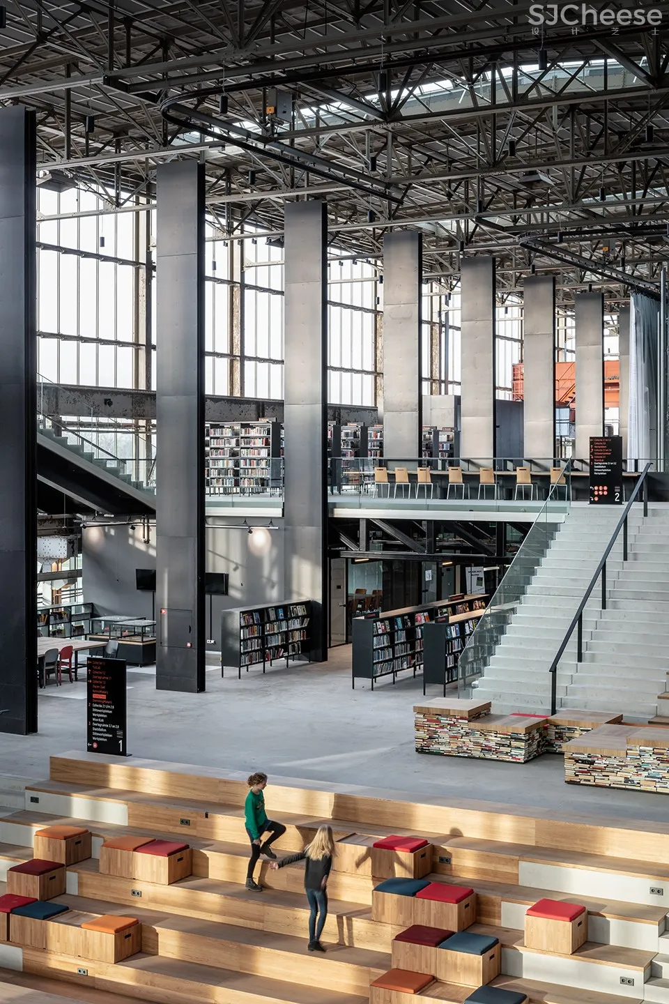 LocHal图书馆建筑设计，荷兰 / Civic Architects-时刻设计网
