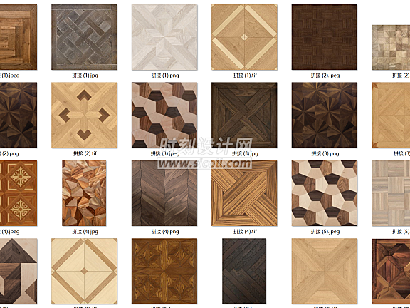 高清超全木地板系列木纹材质贴图合集丨3300张JPG贴图丨14G