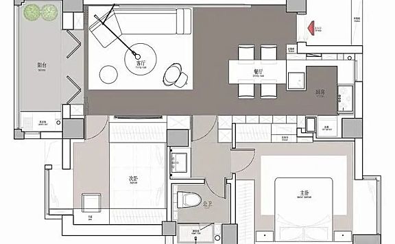平面方案合集-家装公寓二居室平面方案布局图合集(790张)JPG丨 220M